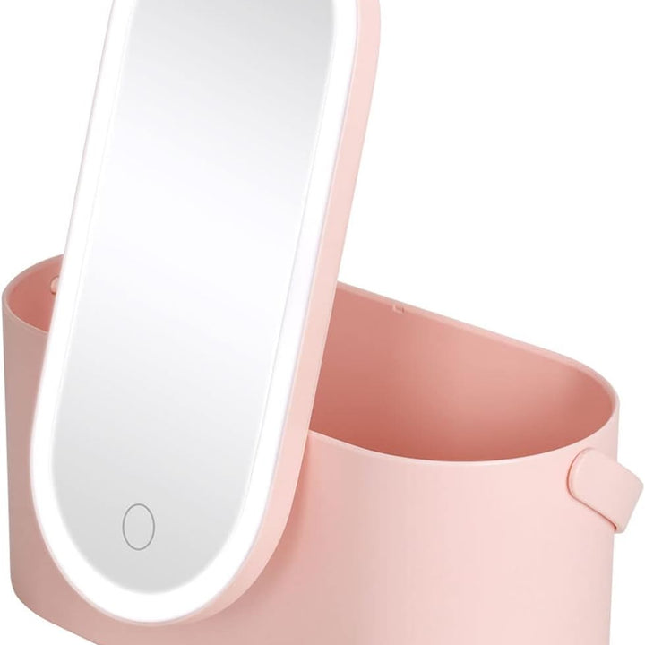 Organizador de maquillaje con espejo LED