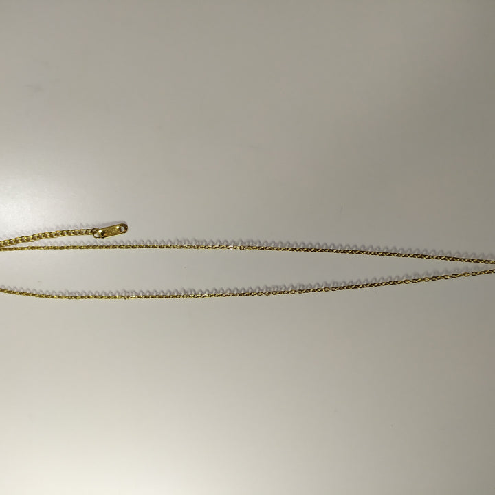 Collar con colgante trebol cinco hojas blanco